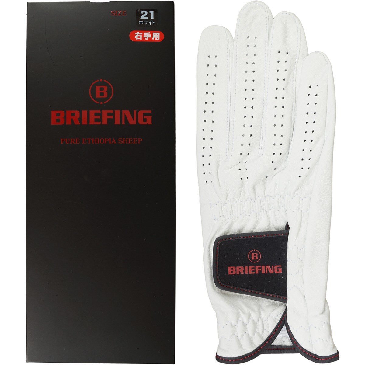 [��ԃ��f��] �u���[�t�B���O BRIEFING PREMIUM LEATHER �O���[�u ���t�e�B �z���C�g �����Y