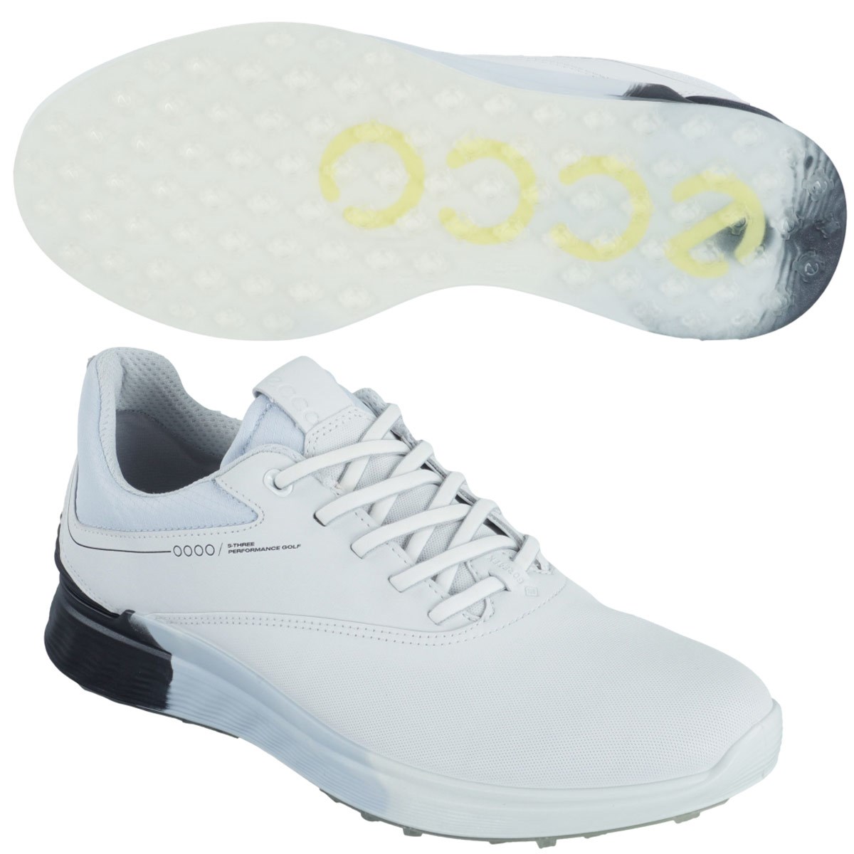 [�݌Ɍ���̂����������i] ecco �G�R�[ �S���t S-Three �V���[�Y �z���C�g�^�u���b�N�G�A�[ �����Y