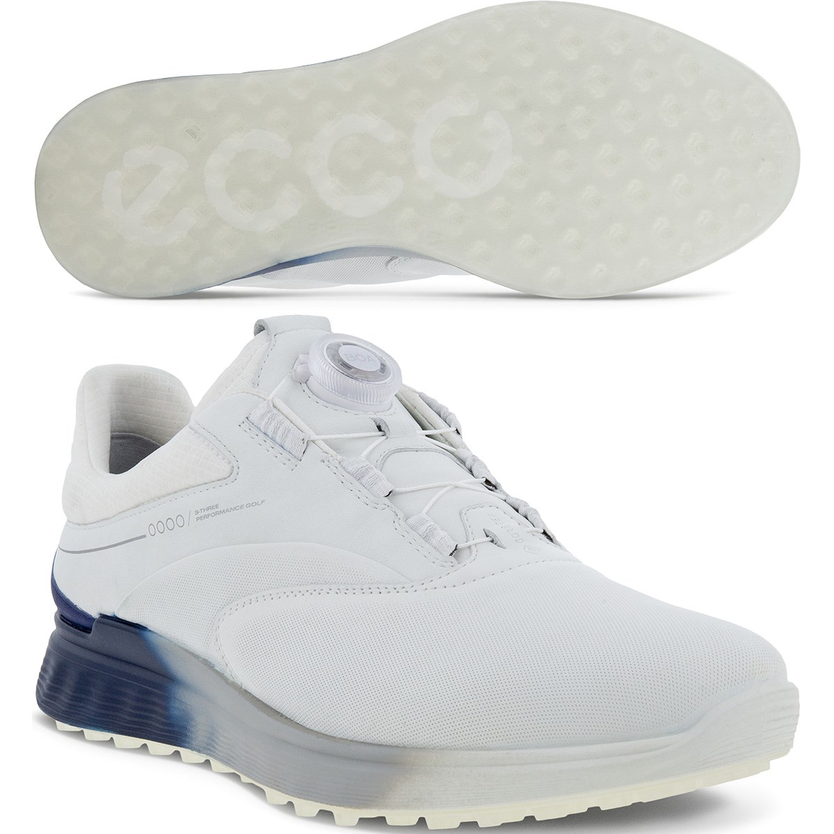 [�݌Ɍ���̂����������i] ecco �G�R�[ �S���t S-Three BOA �V���[�Y �z���C�g�^�u���[�f�v�X �����Y