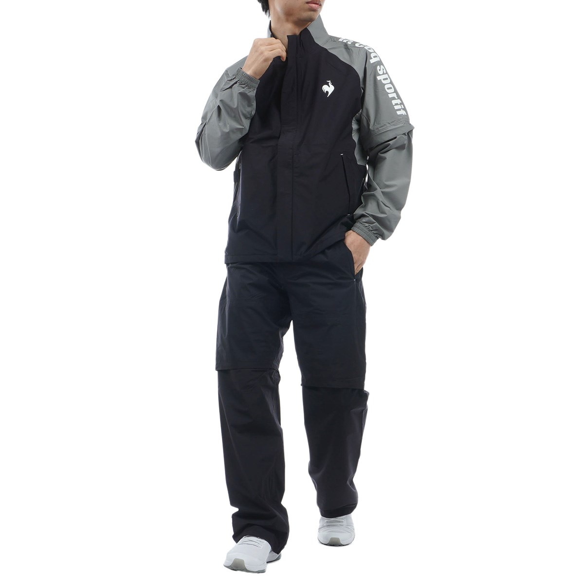 [��ԃ��f��] ���R�b�N�X�|���e�B�t �S���t Le coq sportif GOLF �X�g���b�`�t�H�[�T�[ 2WAY ���C���E�F�A �㉺�Z�b�g �u���b�N 00 �����Y