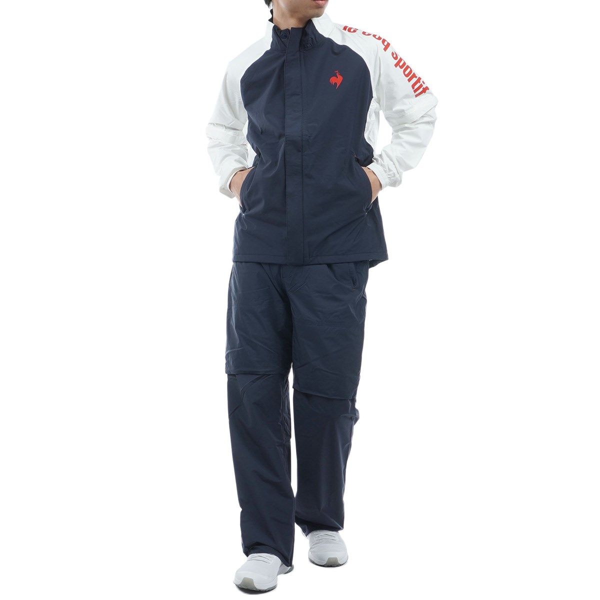 [��ԃ��f��] ���R�b�N�X�|���e�B�t �S���t Le coq sportif GOLF �X�g���b�`�t�H�[�T�[ 2WAY ���C���E�F�A �㉺�Z�b�g �l�C�r�[ 00 �����Y