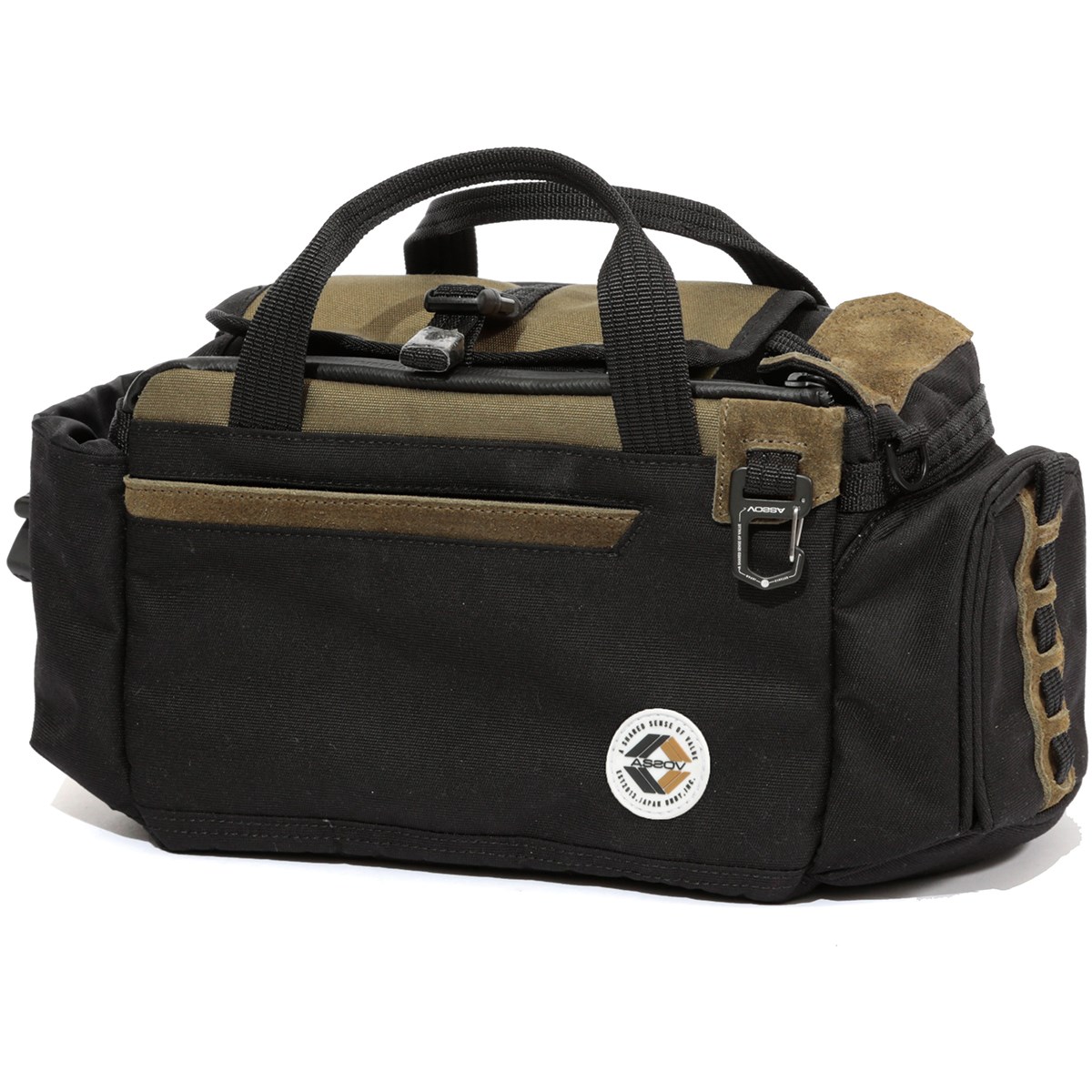 [��ԃ��f��] �A�b�\�u�S���t AS2OV GOLF CORDURA FINE TEX �V�����_�[�o�b�O �u���b�N 10 �����Y