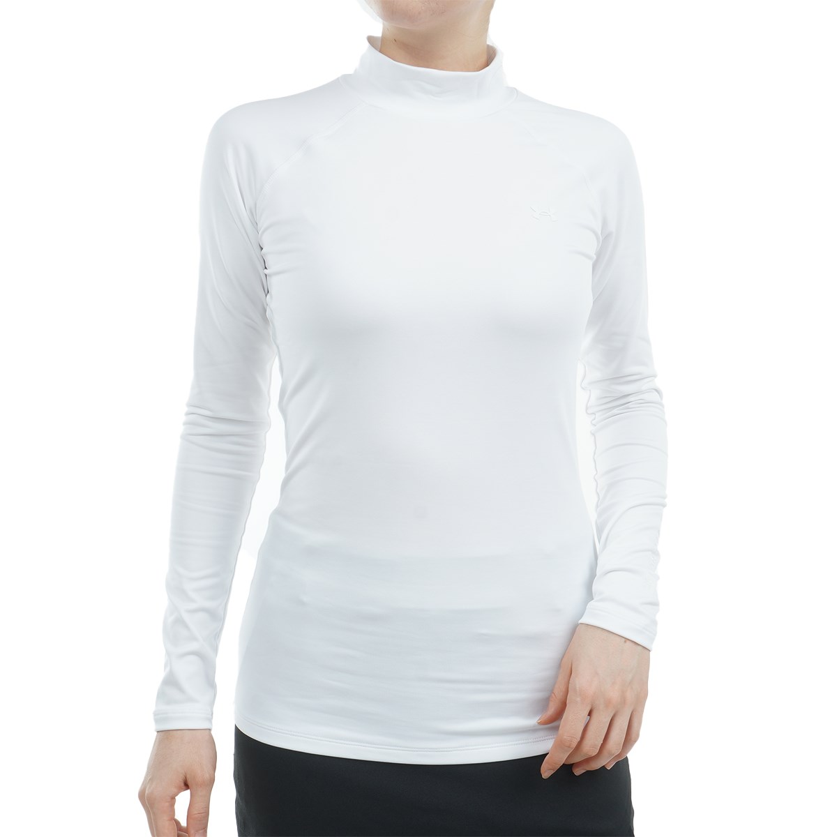 [�݌Ɍ���̂����������i] �A���_�[�A�[�}�[ Under Armour A �X�g���b�` �R�[���h�M�A �R���v���b�V���� ���b�N�l�b�N�����V���c White�^Halo Gray 100 ���f�B�[�X