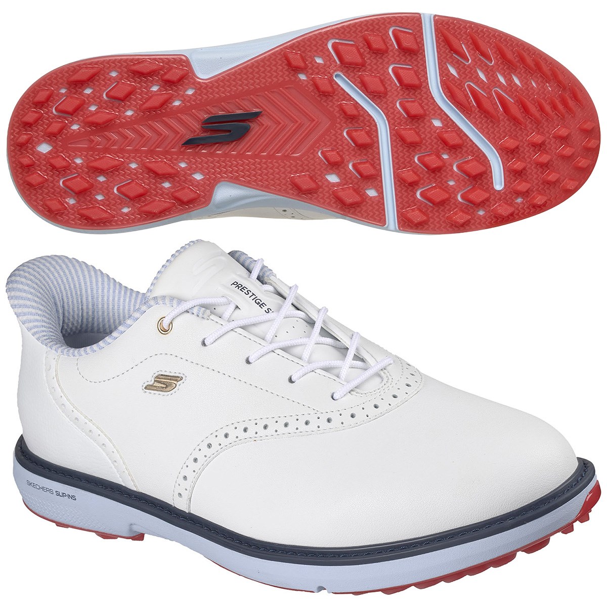 [2026�N���f��] �X�P�b�`���[�Y SKECHERS GO GOLF PRESTIGE SL �S���t�V���[�Y �z���C�g�^�l�C�r�[ �����Y