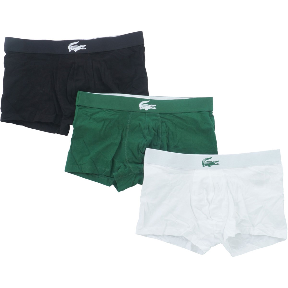 [��ԃ��f��] ���R�X�e LACOSTE �{�N�T�[�p���c 3���Z�b�g �z���C�g�^�O���[���^�u���b�N ZJ2 �����Y