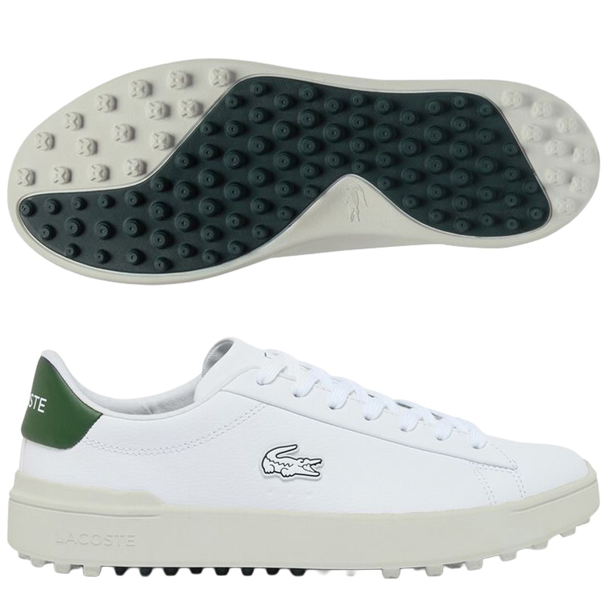 [2026�N���f��] ���R�X�e LACOSTE CARNABY GOLF 225 1 SMA �V���[�Y �z���C�g�^�_�[�N�O���[�� 1R5 �����Y
