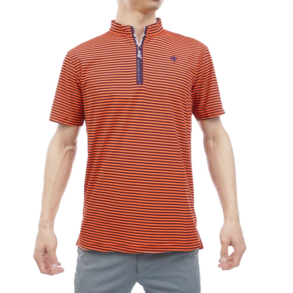 le coq sportif(ルコックスポルティフ)半袖ポロシャツ・赤サイズM・USEDです！ ポロシャツ メンズ coq Sunscreen NIRバックプリント半袖シャツ ハンソデシャツ