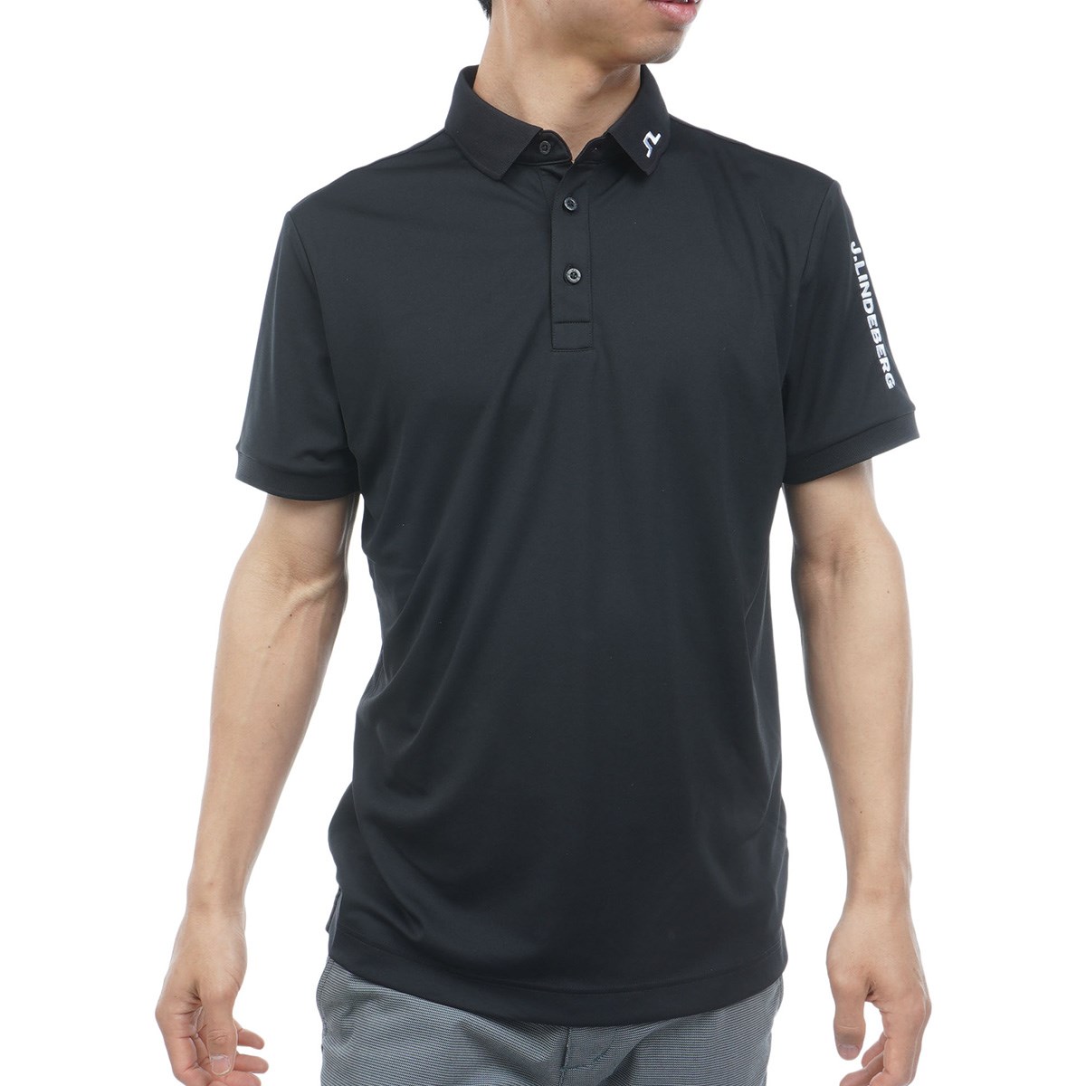 [2026�N�t�ă��f��] J.�����h�o�[�O J.LINDEBERG Tour Tech Slim Fit �X�g���b�`�����|���V���c �u���b�N 019 �����Y