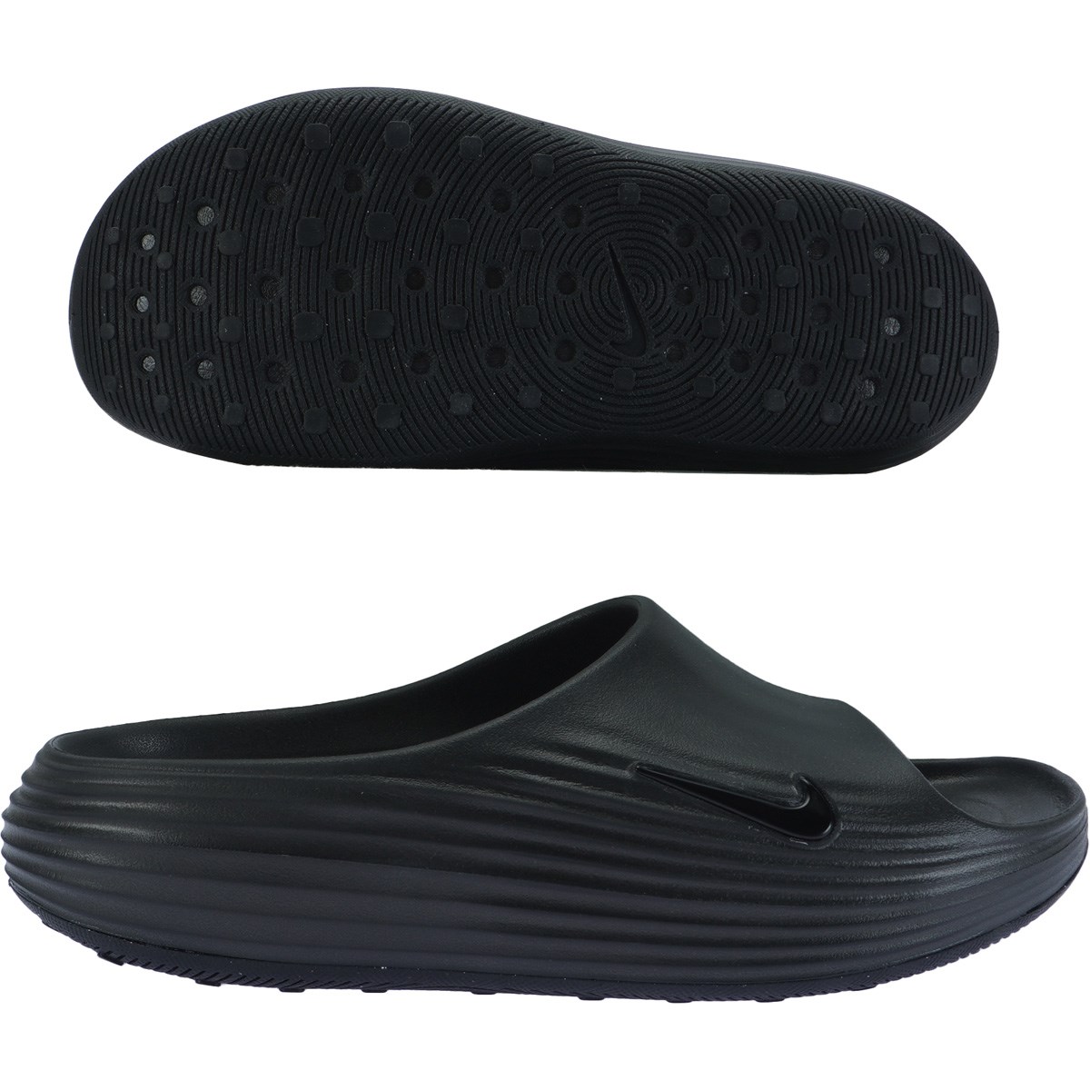 [2026�N���f��] �i�C�L NIKE ���A�N�gX ���W���r�l�C�g �X���C�h �T���_�� �u���b�N�^�u���b�N�^�u���b�N 001 �����Y