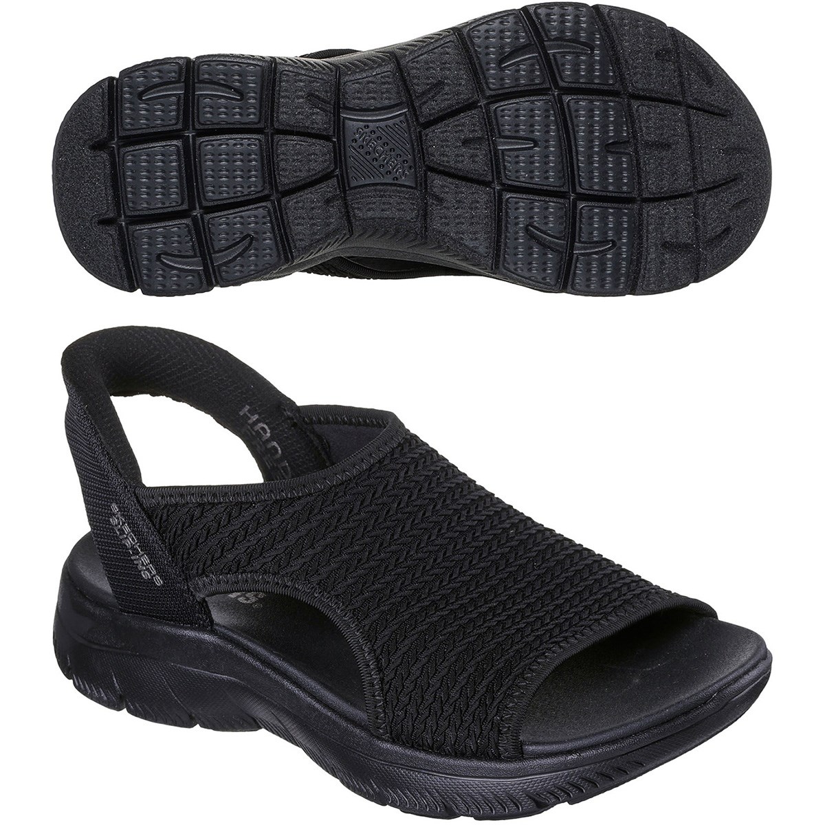 [2026�N���f��] �X�P�b�`���[�Y SKECHERS SUMMITS SWEETLY EVOLVED �T���_�� �u���b�N ���f�B�[�X