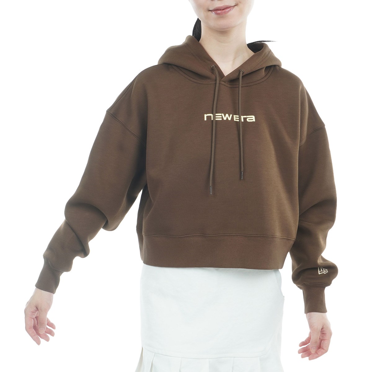 [2026�N�H�~���f��] �j���[�G�� NEW ERA Performance Apparel WPA TC SW BRNDNM LG �t�[�f�B�[ �u���E�� ���f�B�[�X